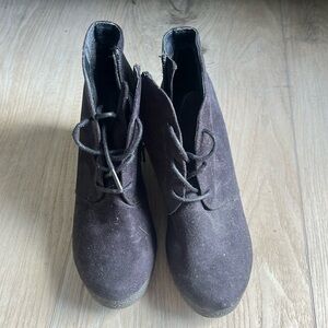 Merona Oxford wedges black 6.5